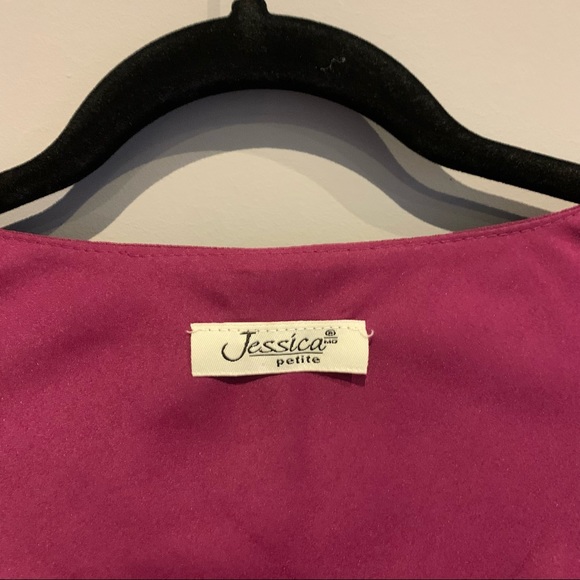 Jessica Size 6 Petite Maroon Dress - Picture 7 of 8